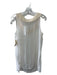 NFP Size 3/M Cream Silk Sleeveless Sheer Wide Neck Top Cream / 3/M