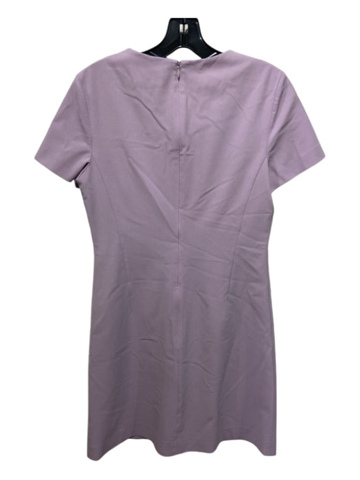 Theory Size 4 Lilac Purple Wool Blend Short Sleeve Darted Dress Lilac Purple / 4