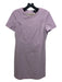 Theory Size 4 Lilac Purple Wool Blend Short Sleeve Darted Dress Lilac Purple / 4