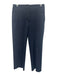 Goop G. Label Size 4 Navy Blue Wool Blend Button Fly High Waist Crop Pants Navy Blue / 4