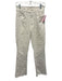 Mother Size 27 White Cotton Blend Denim High Waist Button & Zip Fly Jeans White / 27