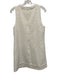 Theory Size 4/6 White Cotton Blend Tweed Shoulder Pads Open Front Mini Dress Set White / 4/6