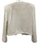 Theory Size 4/6 White Cotton Blend Tweed Shoulder Pads Open Front Mini Dress Set White / 4/6