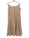 NV by Nati Vozza Size 36/M Pink & White Cotton Embroidered Paisley Skirt Set Pink & White / 36/M