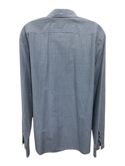 Burberry Brit Size XXL Blue, White & Black Cotton Button Down Long Sleeve Shirt Blue, White & Black / XXL