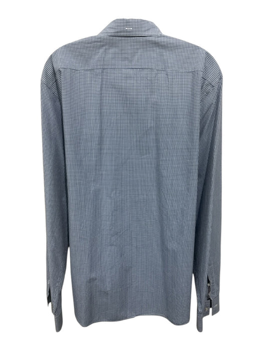 Burberry Brit Size XXL Blue, White & Black Cotton Button Down Long Sleeve Shirt Blue, White & Black / XXL