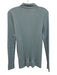 Tory Burch Size Medium Light Blue Wool Long Sleeve Ribbed Half Button Sweater Light Blue / Medium
