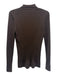 Tory Burch Size Medium Brown Wool Long Sleeve Ribbed Half Button Collar Sweater Brown / Medium