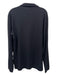 Armani Size XL Black Cotton Blend Solid Polo Men's Long Sleeve Shirt XL