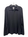 Armani Size XL Black Cotton Blend Solid Polo Men's Long Sleeve Shirt XL