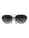 Kate Spade tortoise Striped Metal Aviator silver hardware Box Inc. Sunglasses tortoise