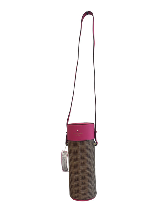 Kate Spade Pink & Brown PVC & Leather Shoulder Strap Goldtone Hardware Bag Pink & Brown / Medium