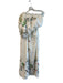 Farm Rio Size XS White & Multi Linen & Viscose Lined Embroidered Dress White & Multi / XS