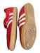 Adidas Shoe Size 9 Red & White Leather & Suede 1 Strap Velcro Round Toe Shoes Red & White / 9