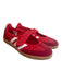 Adidas Shoe Size 9 Red & White Leather & Suede 1 Strap Velcro Round Toe Shoes Red & White / 9
