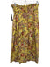 Ulla Johnson Size 4 yellow, red, green Cotton Shirred Waist Botanical Midi Skirt yellow, red, green / 4
