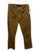 Veronica Beard Jeans Size 28 Tan Brown Cotton Blend High Rise Button Fly Jeans Tan Brown / 28