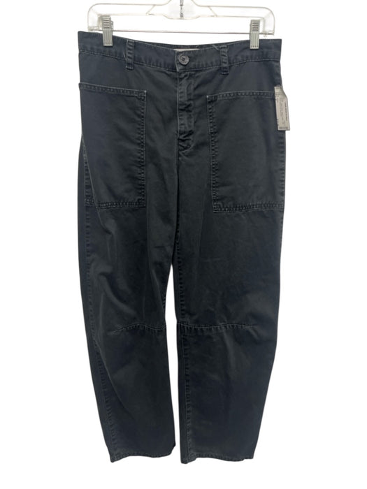 Velvet Size 4 Black Cotton High Rise Barrel Leg Pants Black / 4