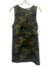Alice + Olivia Size 4 Green, Brown, Black Cotton Blend Camo Mini Shift Dress Green, Brown, Black / 4