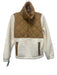 J. Crew Size XXS Brown & Cream Polyester Fleece Quilted Mock Neck Jacket Brown & Cream / XXS