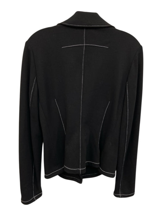 Bailey 44 Size S Black & White Rayon Blend Button Up Contrast Stitch Jacket Black & White / S