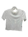 L'agence Size XS White Cotton Round Neck Short Sleeve tee Top White / XS