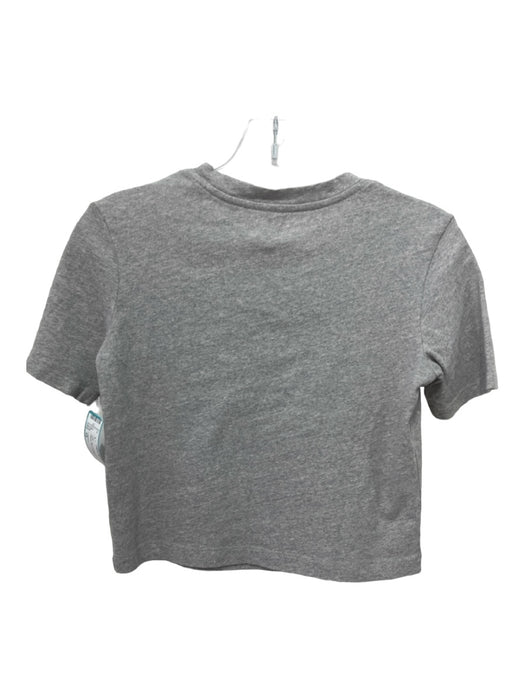 L'agence Size XS Gray Cotton Round Neck Short Sleeve tee Top Gray / XS