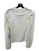 Nation Size XS White Cotton Puff Long Sleeve V Neck Ruffle Neckline Top White / XS