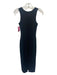 Marine Layer Size XS Black Lycocell Ribbed Knit High Round Neck Sleeveless Dress Black / XS