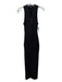 The Range Size XS Black Viscose Ribbed Snaps Sleeveless Midi Dress Black / XS