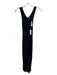 YFB Young Fab & Broke Size S Black Cotton Blend Criss Cross Front Midi Dress Black / S