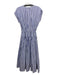 J Crew Size XXS Blue & White Cotton Zip Front Vertical Stripes Cap Sleeve Dress Blue & White / XXS