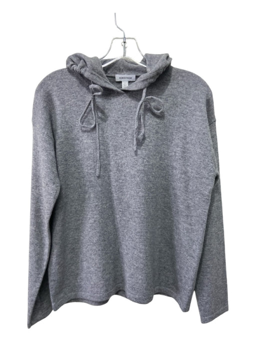 Nordstrom Size S Gray Cashmere Heathered Hoodie Long Sleeve Sweater Gray / S