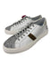 D.A.T.E. Shoe Size 37 White, Silver, Brown Leather Glitter Toe Laces Sneakers White, Silver, Brown / 37