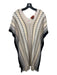 Missoni Beige & Black Print Acrylic Blend Fringe Open Sides Knit Fringe Poncho Beige & Black Print / Missing Size