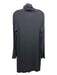 Majestic Filatures Size 3/L Charcoal Viscose Blend Long Sleeve Turtle Neck Dress Charcoal / 3/L