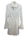 Michael Kors Collection Size 4 White Cotton Long Sleeve Pleated Skirt Dress White / 4