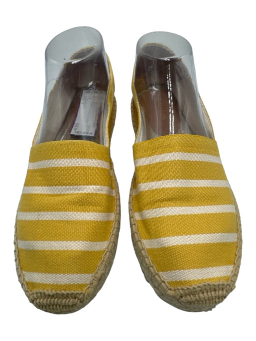 Soludos Shoe Size 8 Yellow & White Canvas Rope Sole Stripe Espadrille Shoes Yellow & White / 8