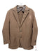 L.B.M 1911 Brown Cotton 2 Buttons Men's Blazer Brown / 52R