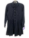 Veronica Beard Size XS Navy Blue Cotton Button Down Long Sleeve Above Knee Dress Navy Blue / XS
