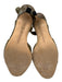 Manolo Blahnik Shoe Size 36.5 Taupe Olive Leather Upper Suede Slingbacks Taupe Olive / 36.5