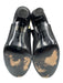 Chanel Shoe Size 36.5 Black textile upper Grosgrain Satin Toe Cap Slingbacks Black / 36.5