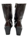Robert Clergerie Shoe Size 6.5 Dark Chocolate Brown Leather Upper Side Zip Boots Dark Chocolate Brown / 6.5