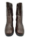 Robert Clergerie Shoe Size 6.5 Dark Chocolate Brown Leather Upper Side Zip Boots Dark Chocolate Brown / 6.5