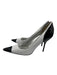 Dolce & Gabbana Shoe Size 36.5 White & Black Leather Upper Patent Toe Cap Pumps White & Black / 36.5
