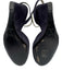 Prada Shoe Size 36 Blue Black Leather Upper Suede Ankle Buckle Peep Toe Wedges Blue Black / 36