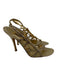 Rene Caovilla Shoe Size 36.5 Gold Tone textile upper Rhinestone Slingbacks Gold Tone / 36.5