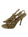 Rene Caovilla Shoe Size 36.5 Gold Tone textile upper Rhinestone Slingbacks Gold Tone / 36.5