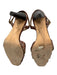 Kate Spade Shoe Size 6 Brown Leather Upper Croc Embossed Ankle Strap Sandals Brown / 6