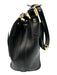 Louis Vuitton Black Leather Grained Gold Hardware Shoulder Adjustable Strap Bag Black / Small